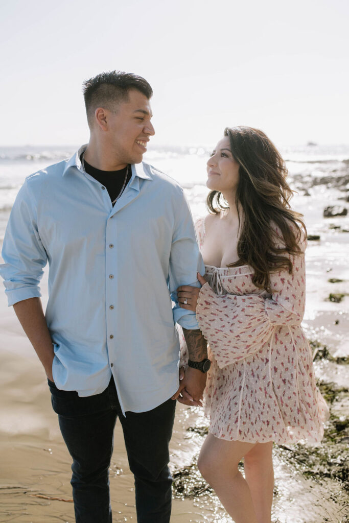 Romantic Beach Engagement Session in Newport Beach, CA