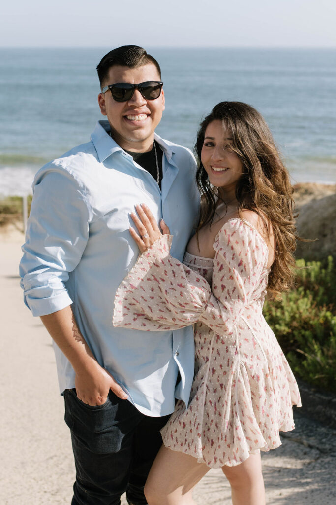 Romantic Beach Engagement Session 