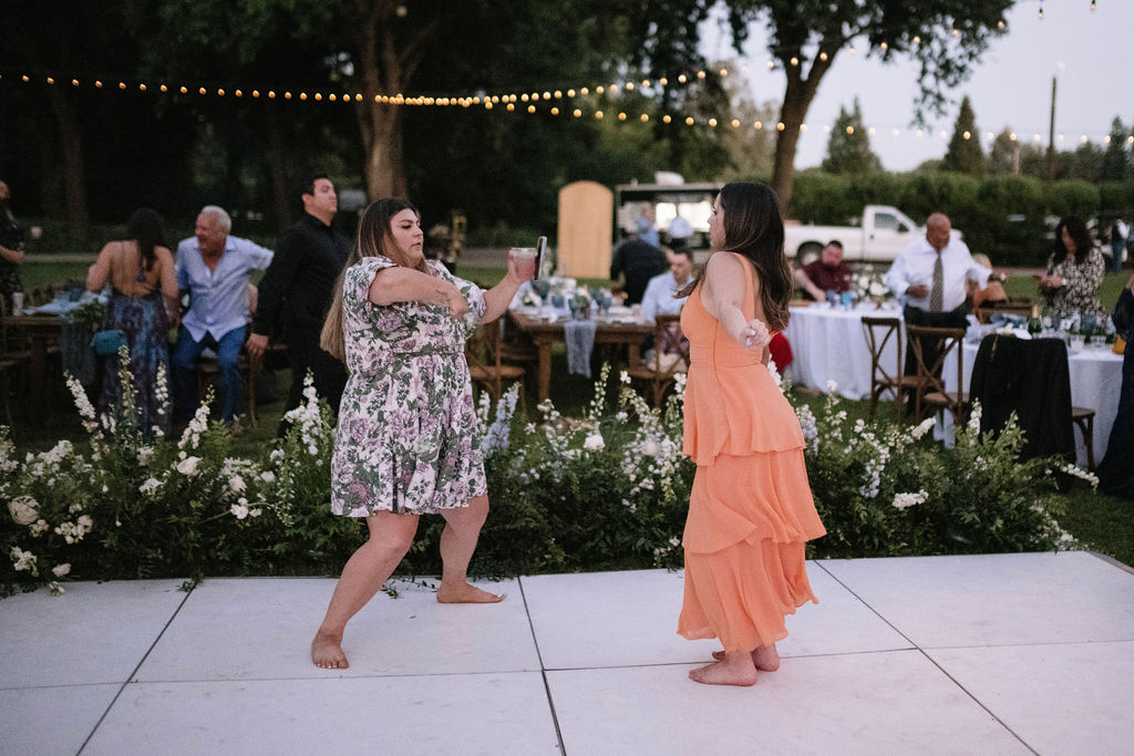 guests dancing at the wedding