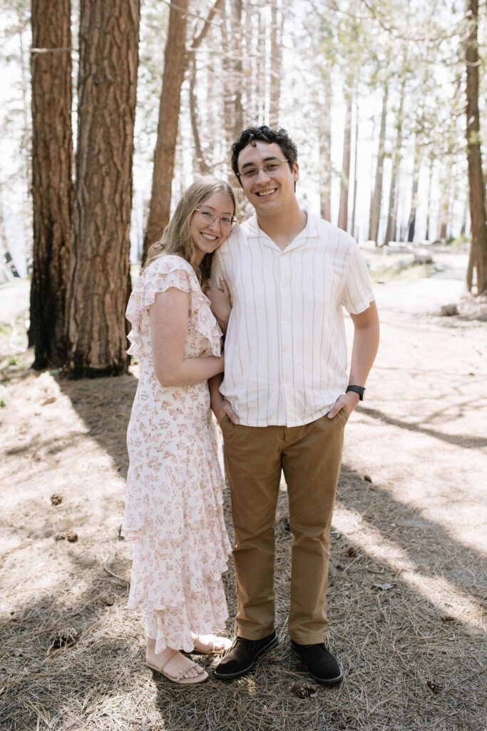 couple posing for the camera during their photoshoot