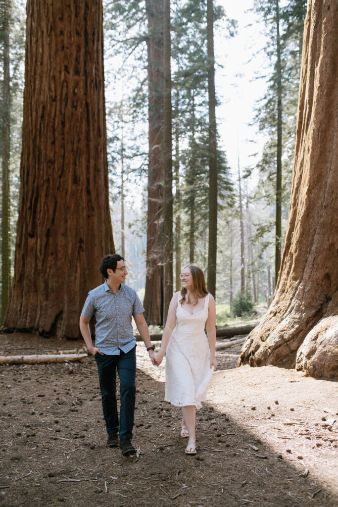 beautiful couple looking at each other 