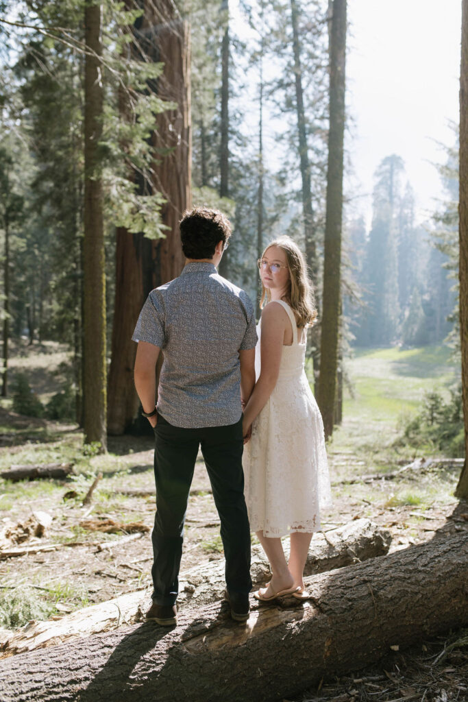 golden hour engagement session 