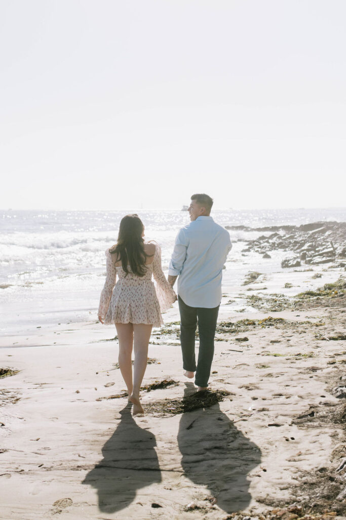 golden hour engagement session