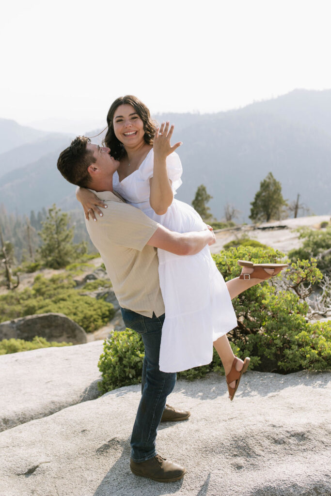 beautiful couple at their engagement photoshoot