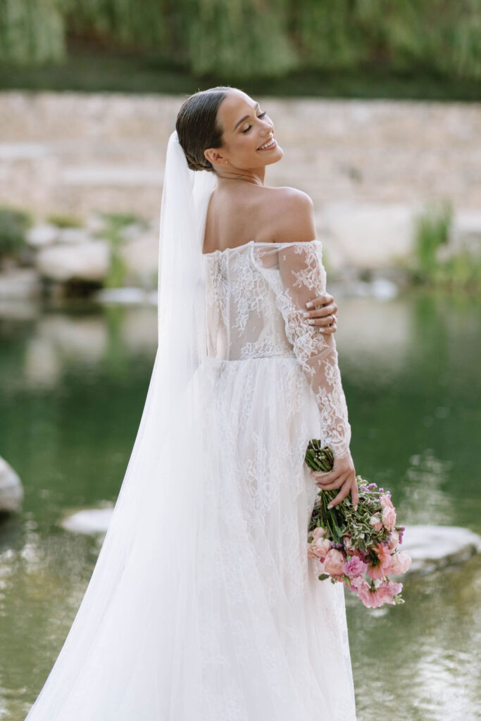 bride at her styled shoot 